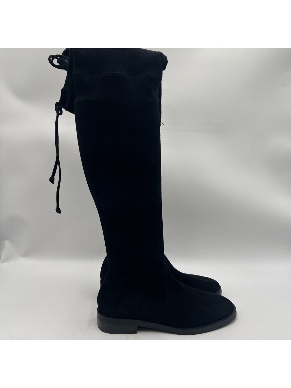 Stuart Weitzman Lowland Black Suede Over-The-Knee Boots Size 5.5B